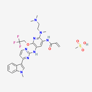 AST2818甲磺酸盐/甲磺酸伏美替尼/甲磺酸阿氟替尼（AST2818）/AST2818 mesylate/N-(2-((2-(二甲基氨基)乙基)(甲基)氨基)-5-((4-(1-甲基-1H-吲哚-3-基)嘧啶-2-基)氨基)-6-(2,2,2-三氟乙氧基)吡啶-3-基)丙烯酰胺甲磺酸盐