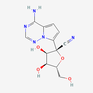 (2R,3R,4S,5R)-2-(4-氨基吡咯并[2,1-F][1,2,4]三嗪-7-基)-3,4-二羟基-5-(羟甲基)四氢呋喃-2-甲腈