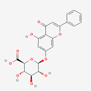 白杨素-7-O-β-葡萄糖醛酸苷/白杨素-7-O-葡萄糖醛酸苷/白杨树-7-0-葡萄糖醛酸苷/(2S,3S,4S,5R,6S)-3,4,5-三羟基-6-((5-羟基-4-氧代-2-苯基-4H-苯并吡喃-7-基)氧基)四氢-2H-吡喃-2-甲酸