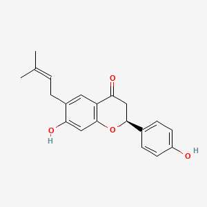 补骨脂甲素/补骨脂二氢黄酮/补骨脂黄酮/(S)-7-羟基-2-(4-羟基苯基)-6-(3-甲基-2-丁烯-1-基)苯并吡喃-4-酮