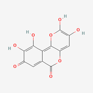 培黄素/3,8,9,10-四羟基吡喃并[3,2-c]异苯并吡喃-2,6-二酮