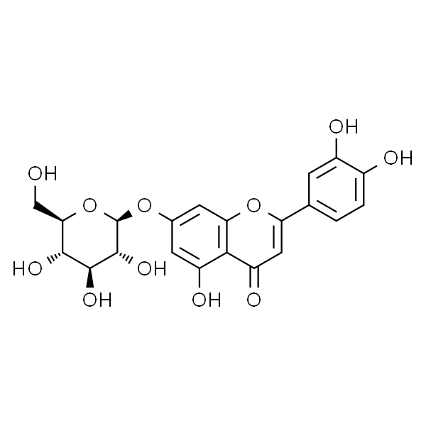 木犀草苷/青兰苷/木犀草素-7-O-β-D-葡萄糖苷/木犀草素-7-O-葡萄糖苷/木犀草素-7-葡萄糖苷/木犀素-7-0-葡萄糖苷/藤黄菌素-7 -O-葡糖苷/木犀草素-7-O-葡萄糖甙/木犀草素7-O-Β-D-吡喃葡萄糖苷