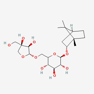 麦冬龙脑苷/龙脑葡萄糖苷/龙脑 7-O-[β-D-呋喃芹菜糖基-(1→6)]-β-D-吡喃葡萄糖苷/龙脑-2-0-β-D-呋喃芹菜糖基(1→6)-β-D吡喃葡萄糖苷