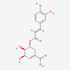 5-O-咖啡酰莽草酸/5-羟基咖啡酰莽草酸/(3R-(3alpha,4alpha,5beta))-5-((3-(3,4-二羟基苯基)-1-氧代-2-丙烯基)氧基)-3,4-二羟基-1-环己烯-1-羧酸