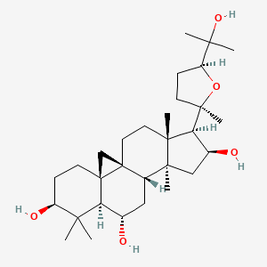 黄芪皂苷元/环黄芪醇/(3,6,16,20R,24S)-环黄芪醇/环黄芪醇1/三萜环黄氏醇/(2aR,3R,4S,5aS,5bS,7S,7aR,9S,11aR,12aS)-3-((2R,5S)-5-(2-羟基丙烷-2-基)-2-甲基四氢呋喃-2-基)-2a,5a,8,8-四甲基十六氢环戊并[a]环丙烷并[e]菲-4,7,9-三醇