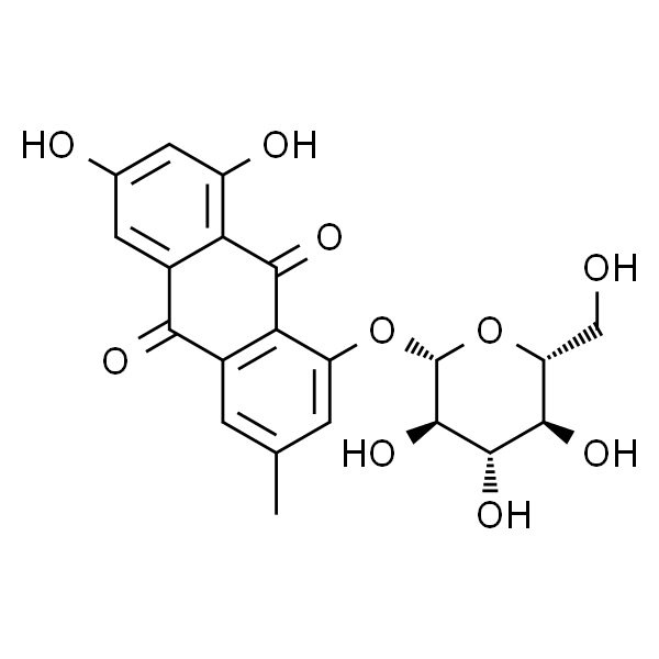 大黄素-1-O-葡萄糖苷/大黄素-1-O-β-D-葡萄糖苷/大黄素-1-O-β-D-吡喃葡萄糖苷/大黄素-1-β-D-吡喃葡萄糖苷