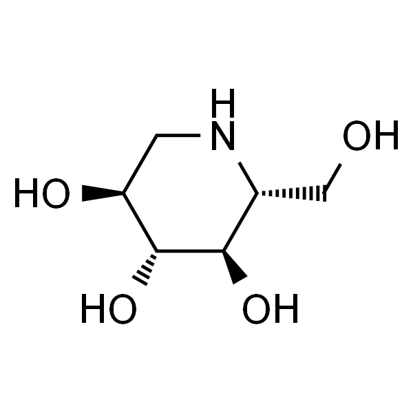 脱氧野尻霉素/1-脱氧野尻霉素/1-DNJ/简写：DNJ/(2R,3R,4R,5S)-2-(羟甲基)哌啶-3,4,5-三醇